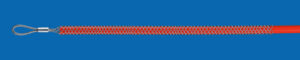 Cable pulling grips for fibre optics cables with 1 eyelet