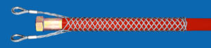 Hose securing grips with 2 side eyelets