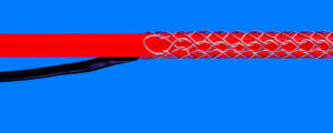 Cable mounting grip with 1 side eyelet, without thimble