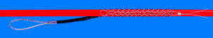 Cable mounting grip with 1 side eyelet, without thimble