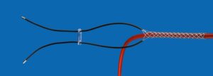 Cable mounting grip with 1 variable loop